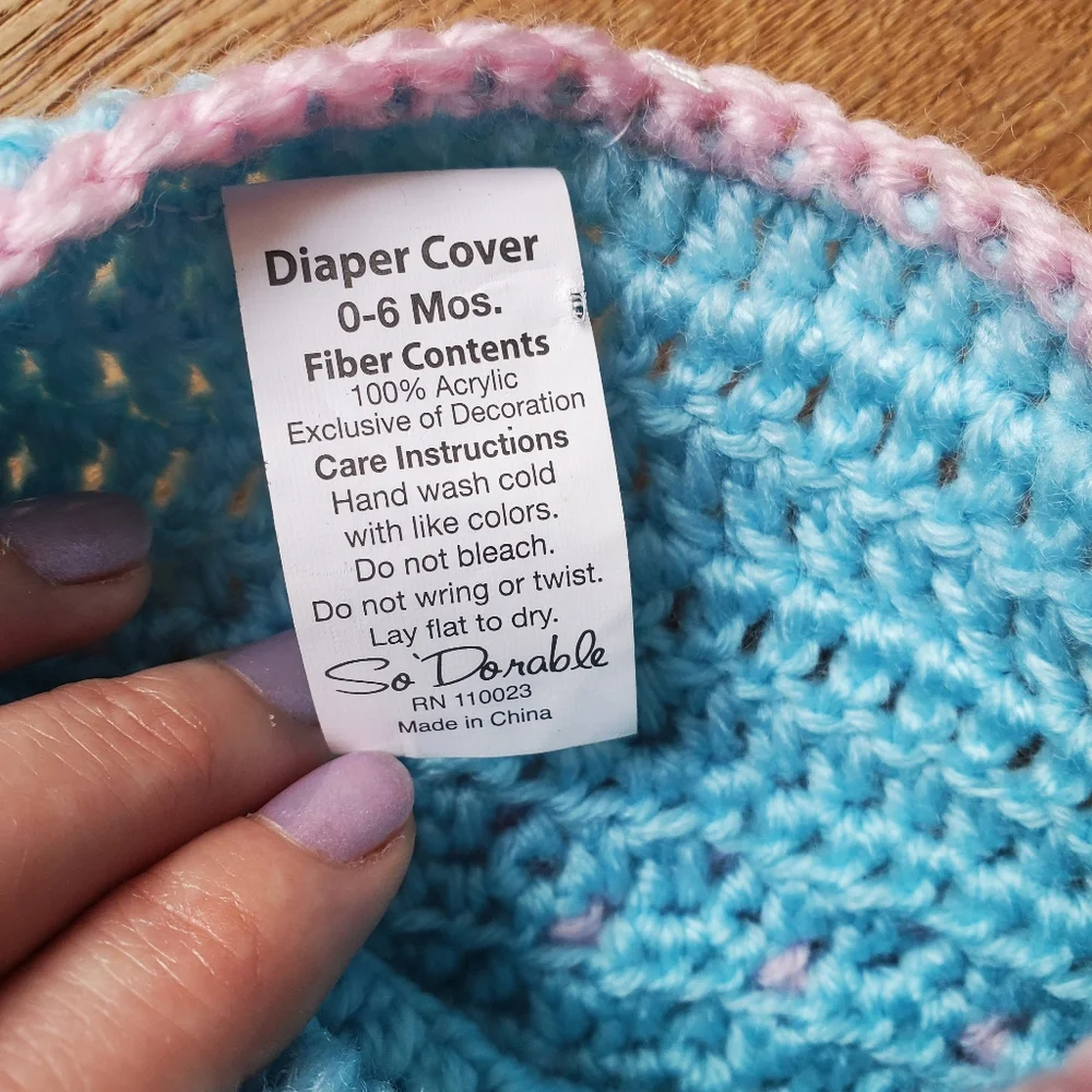 Crochet diaper cover